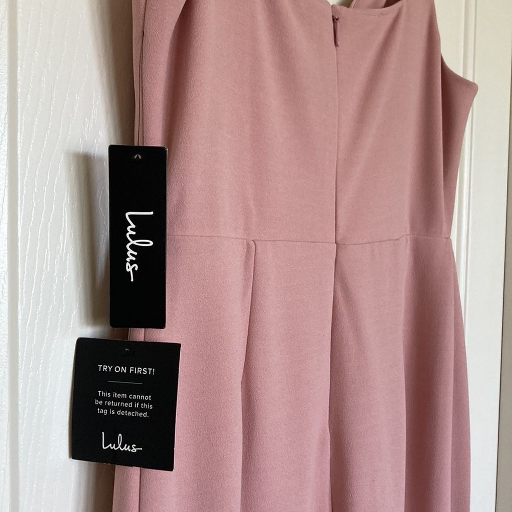 Lulu's Sweetest Thing Mauve Pink Maxi Dress XL - Picture 6 of 12